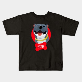 Staffy Lover Kids T-Shirt